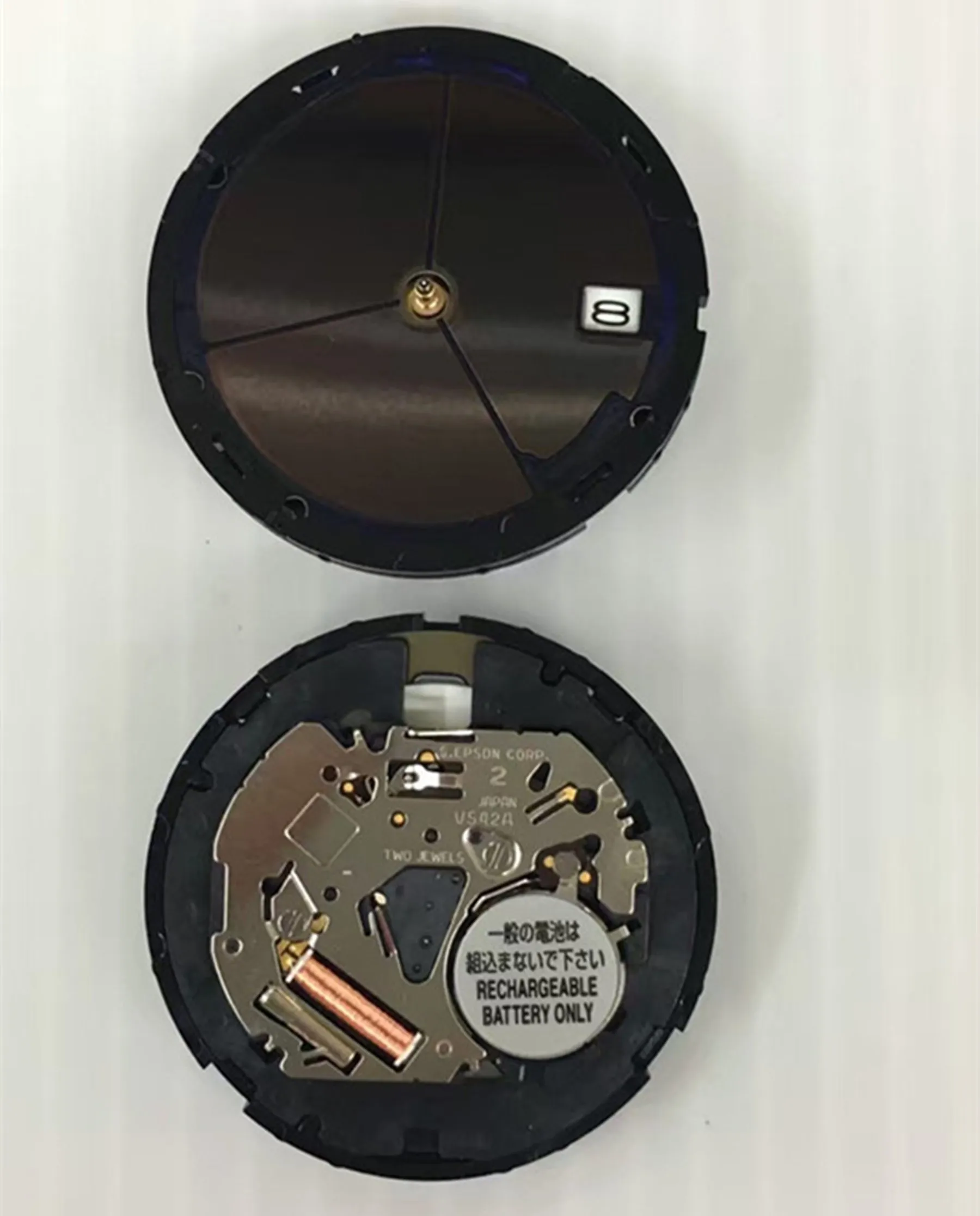 Pour VS42A mouvement de montre remplacer tout nouveau mouvement solaire indicateur de Date noir à 3 heures pour VS42A mouvement de montre pièces de rechange