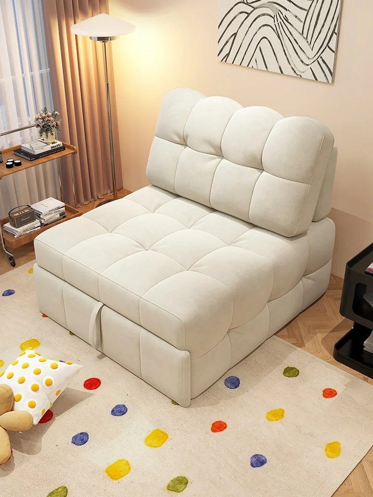 Extendable Sofa Bed Villa Living Room Sofa Dual-purpose Folding Sofa Multifunctional Pull-out Telescopic Two-in-one