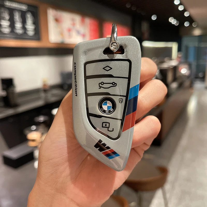 Car Key Case Cover For BMW 1 2 3 5 6 7 8 Series X1 X2 X3 X4 X5 X6 X7 Z4 3 4 Buttons Auto Remote Shell Protect Accessaries
