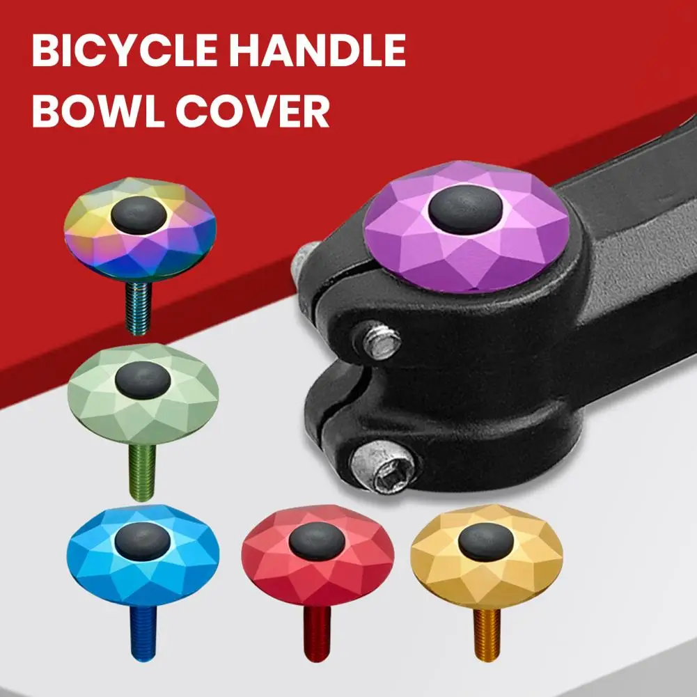 Bike Stem Headset Top Cap Aluminum Alloy Bike Stem Cap Bicycle Headset Cap for Mtb Road Bikes Corrosion Resistant for Cycling