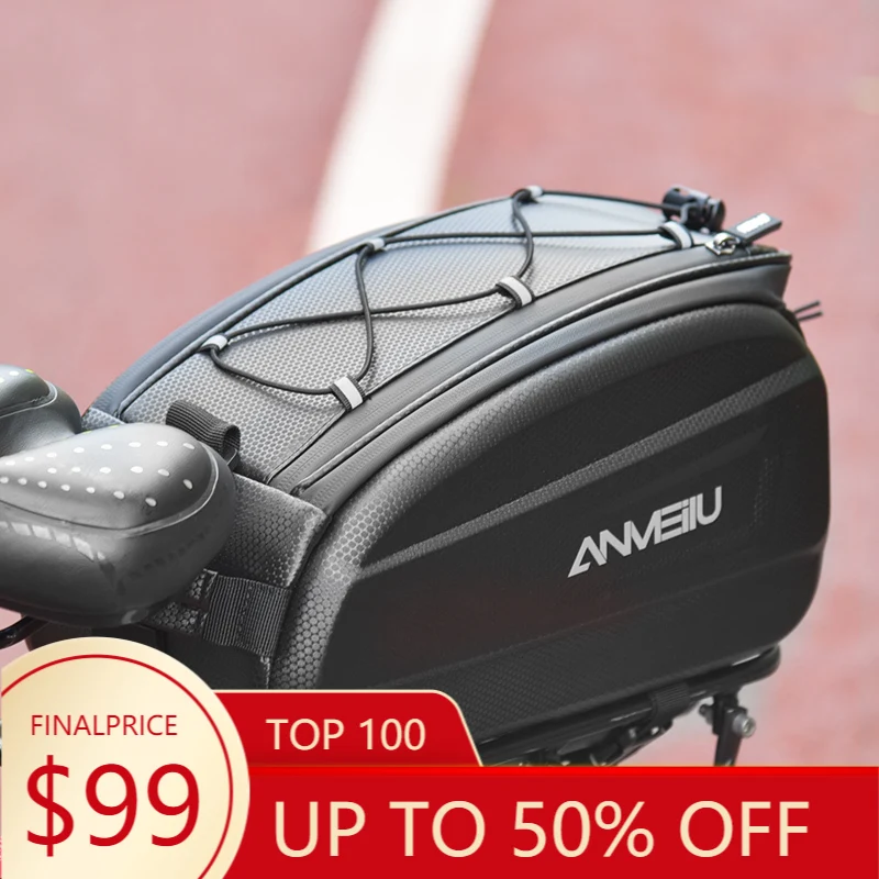 

STLF Large Capacity Waterproof Rear Cargo Bag Bicycle Electric Bike Storage Saddle Bag Mountain Road Riding Road Bike Luggage Ba