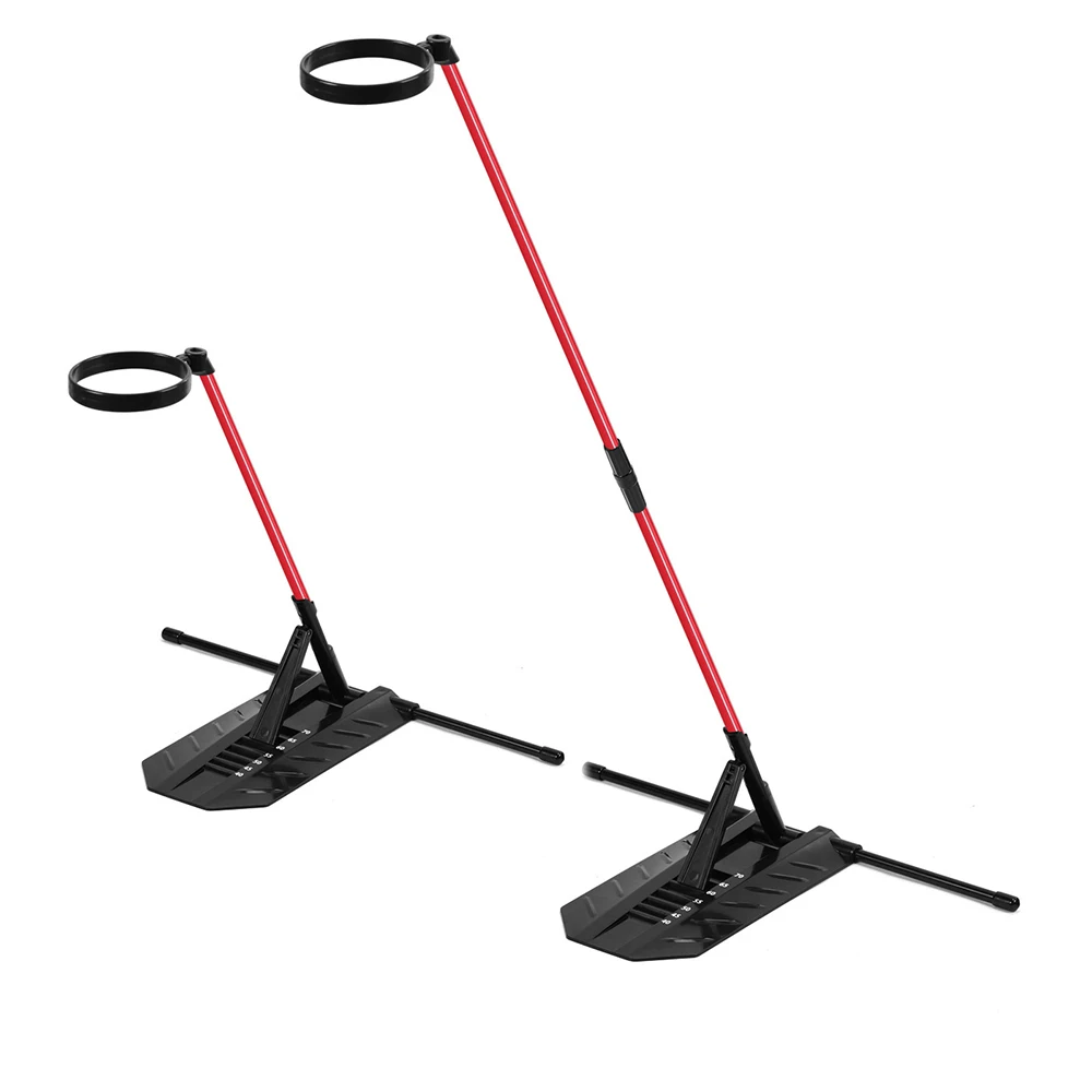 PGM Golf Swing Alignment Rod Golf Alignment Stick Holder Swing Practice Plate Trainer Postures Correction Aid for Outdoor Indoor