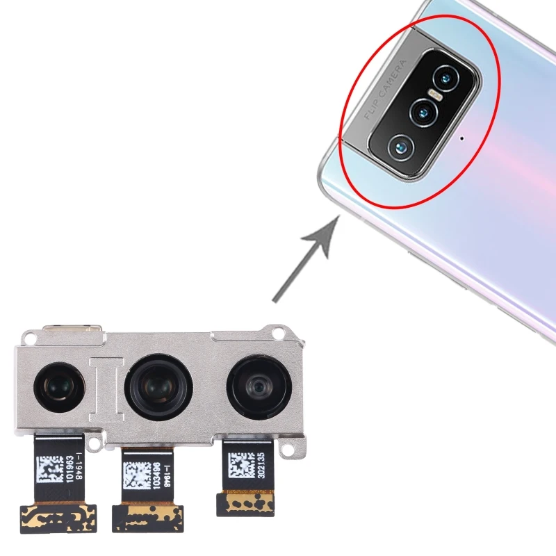 Rear Cameras For Asus Zenfone 7 ZS670KS / 7 Pro ZS671KS Back Facing Camera Set Replacement