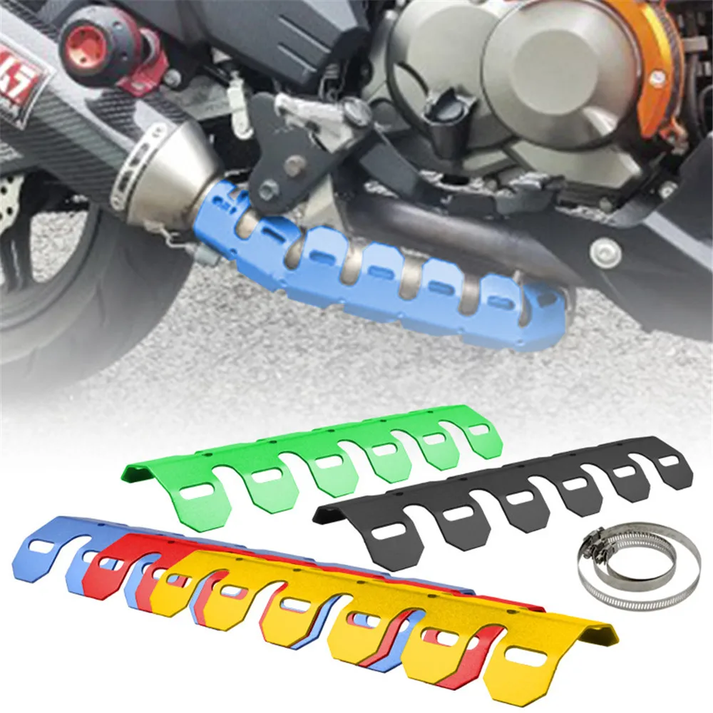 

Motorcycle Muffler Heat Protecter or Honda Yamaha Suzuki Kawasaki KTM BMW Modified Insulator Hot-Proof Motorbike Accessory