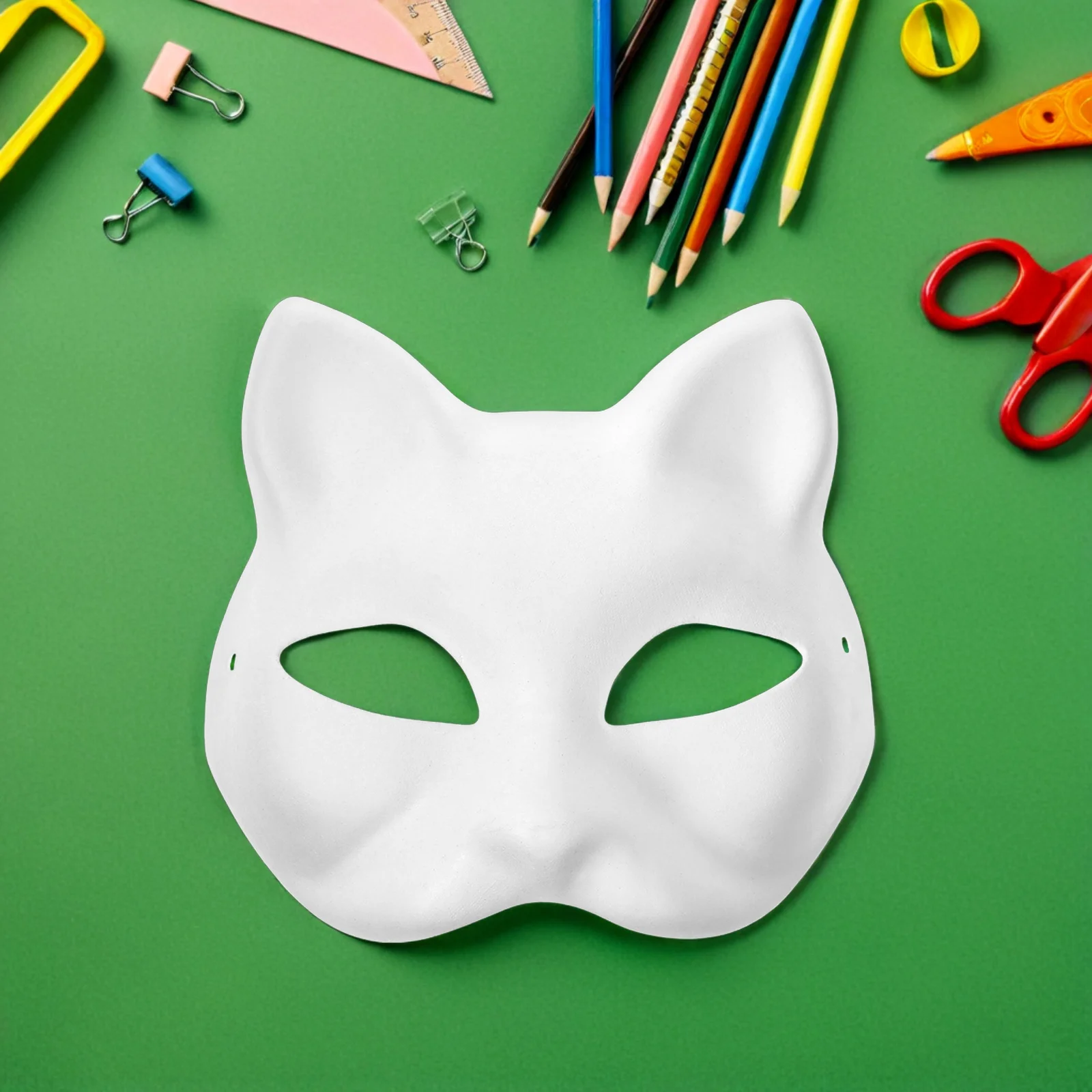 

15Pcs Blank Cat Party Masks DIY Paintable Masquerade Props for Creative Art and Craft Time Paintable Mask DIY Mask