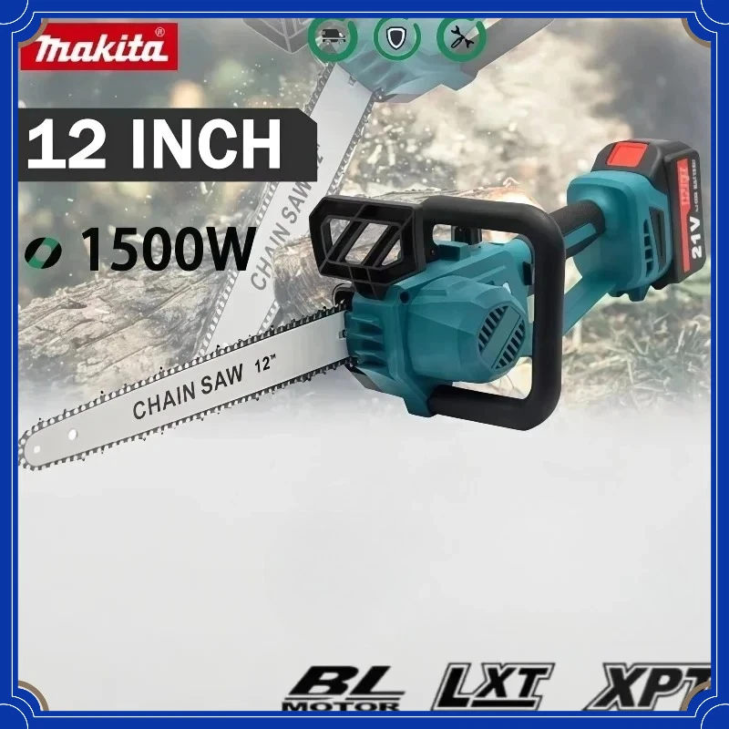 

Аккумуляторная бесщеточная цепная пила Makita 18В 2200Вт, портативная электрическая цепная пила, инструмент для обрезки сада