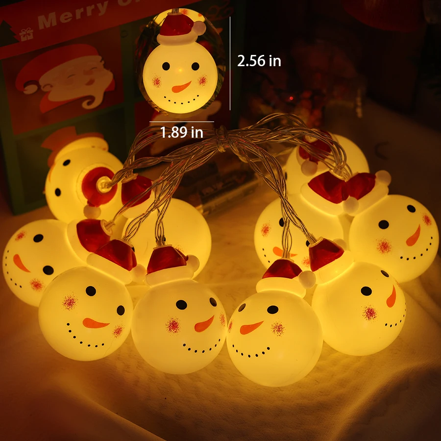 Luzes decorativas de natal corda boneco de neve árvore de natal luzes penduradas vitrine loja cena decoração atmosfera luzes