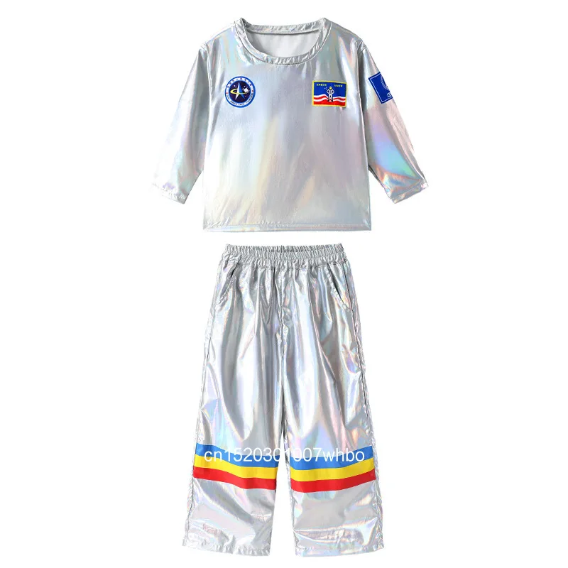 الأطفال الجاز الرقص الديناميكي مجموعة التكنولوجيا تحسس الفضاء دعوى روبوت ملابس الأطفال مشرقة الشارع الرقص أداء الملابس