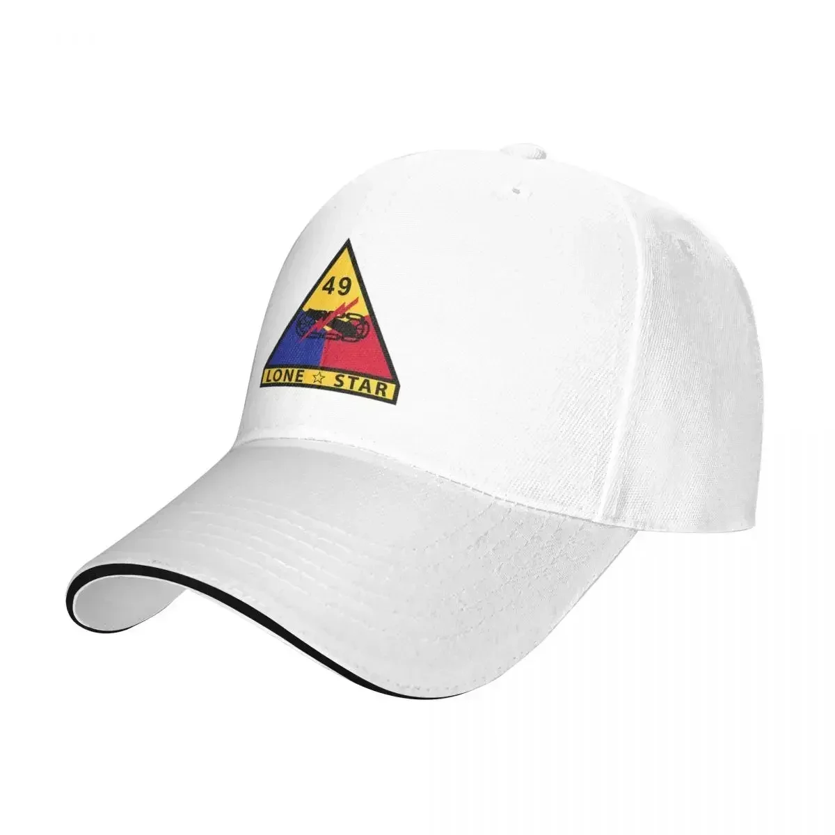 Army 49th Armored Division - LONE Baseball Caps Fashion Men Women Hats Outdoor Casual Cap Sports Baseball Hat Polychromatic