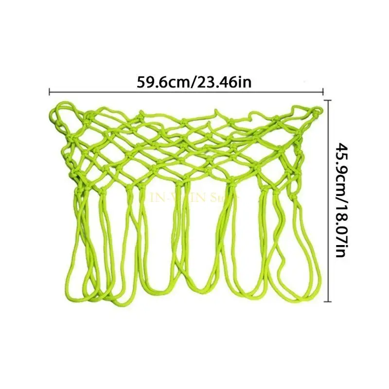 M5TC 12 Buckles Braided Nylon Glowing Light Luminous Basketball Net Sports Supplies