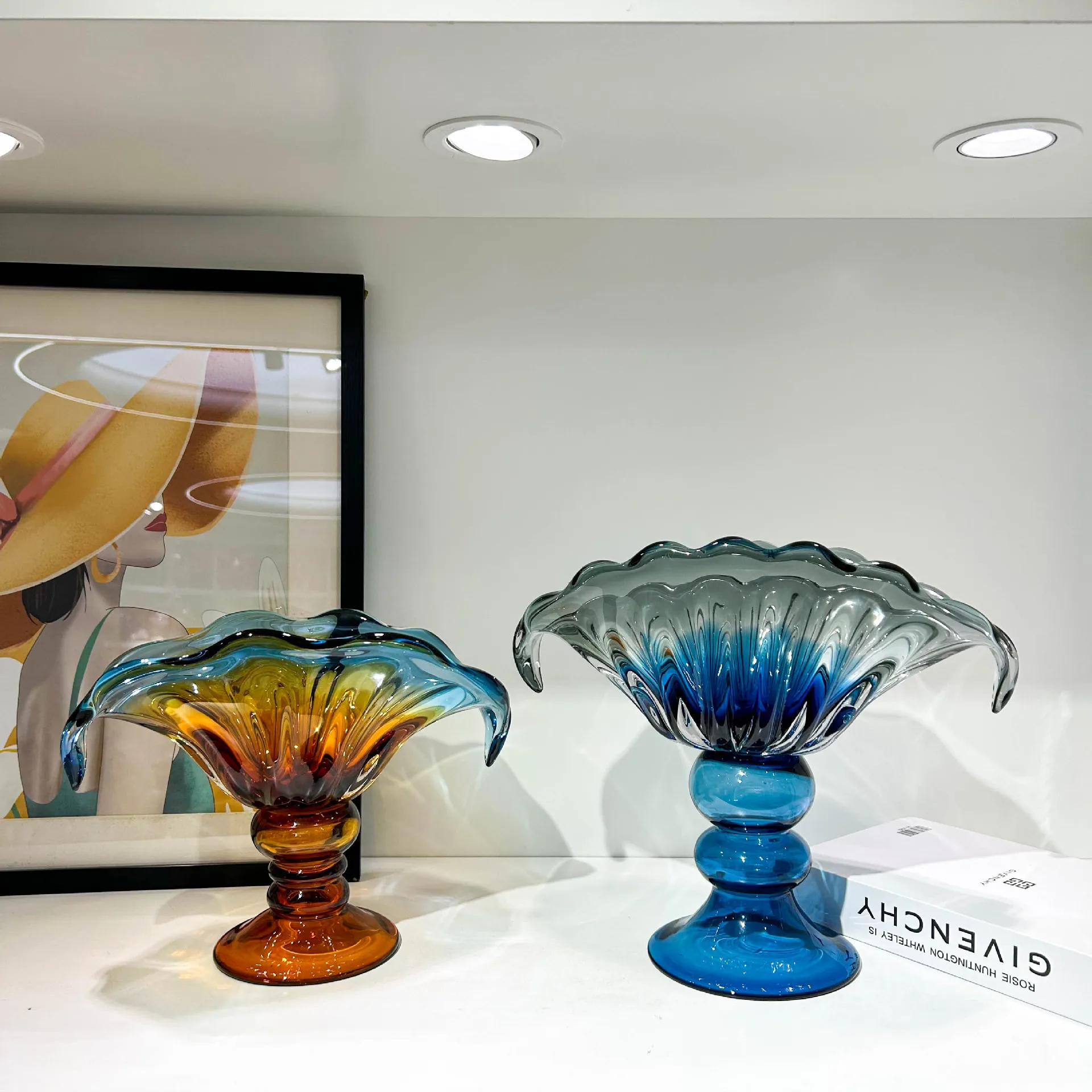 

Modern light luxury art style handmade glazed fruit plate home hotel model room high-end desktop decoration ornaments