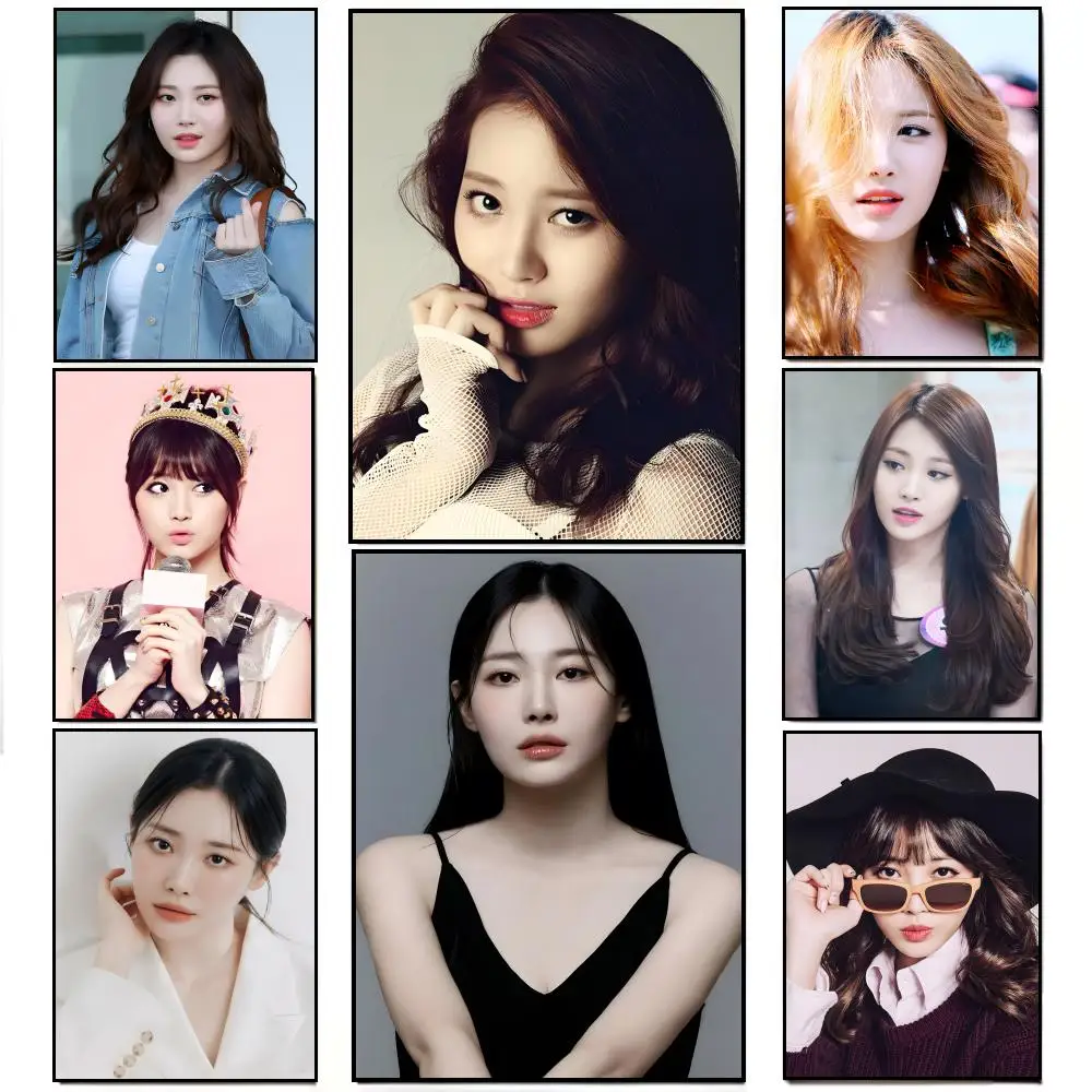 Póster de YURA con estampado de grupo de chicas kpop, pegatina de pared impermeable HD, decoración para sala de estar, regalo