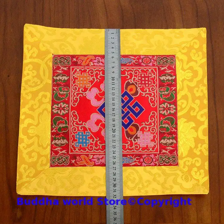 Wholesale Buddhist item Tibet Nepal family home Temple Auspicious Worship Altar Buddha statue Table cloth mat Cushion