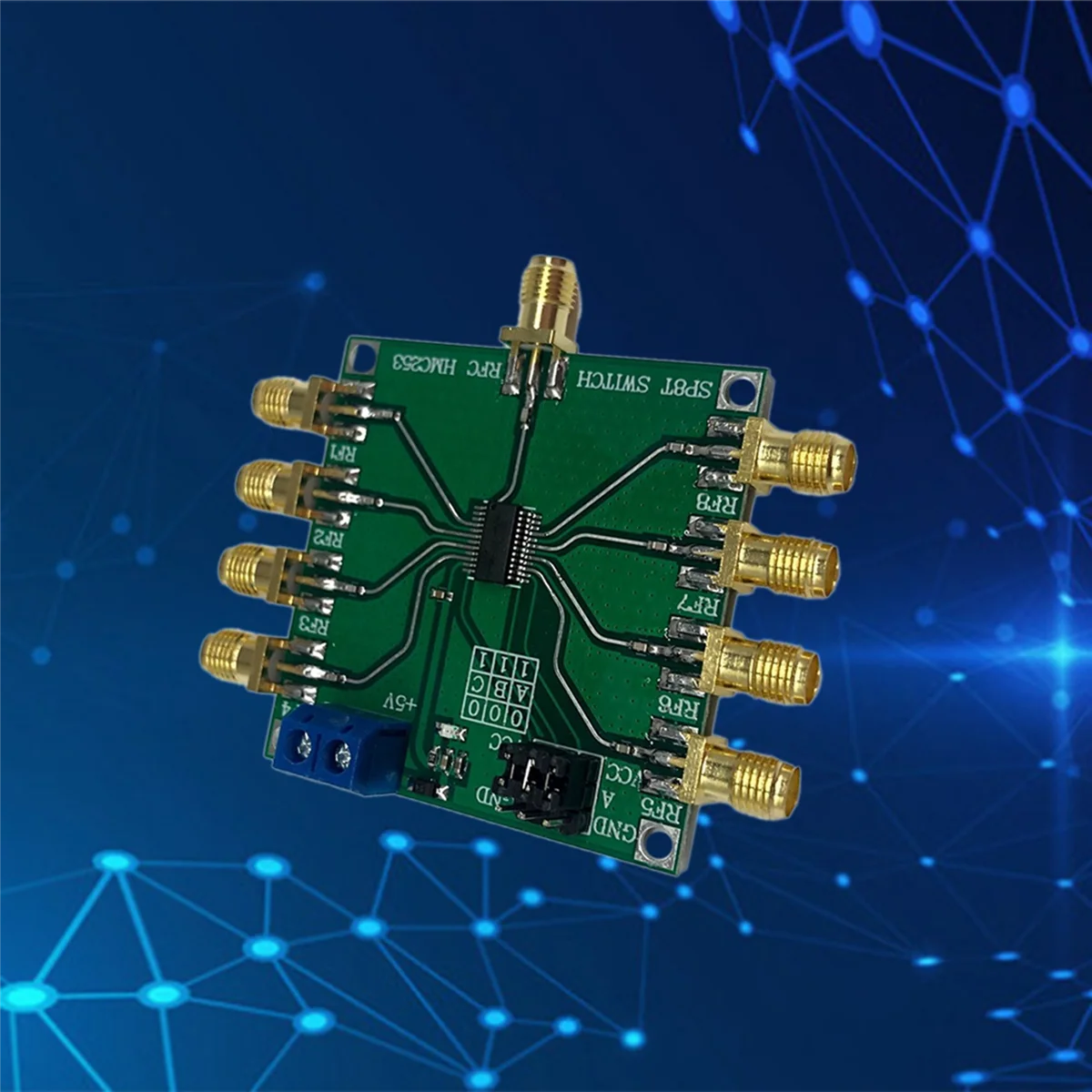 Hmc253 DC-2.5 Ghz Multifunctionele Rf Eenpolige Acht Worp Schakelaar Rf Switch Channel Select Antenne Module