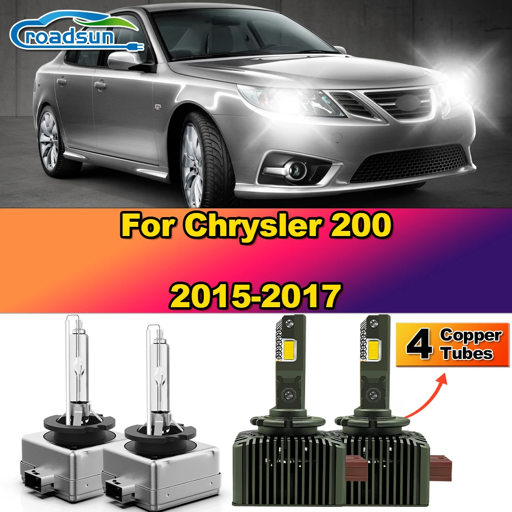 

120 Вт D3S светодиодные лампы для фар 30000LM CSP чипы 1:1 HID ксеноновые лампы 6000K белый Plug&Play для Chrysler 200 2015 2016 2017