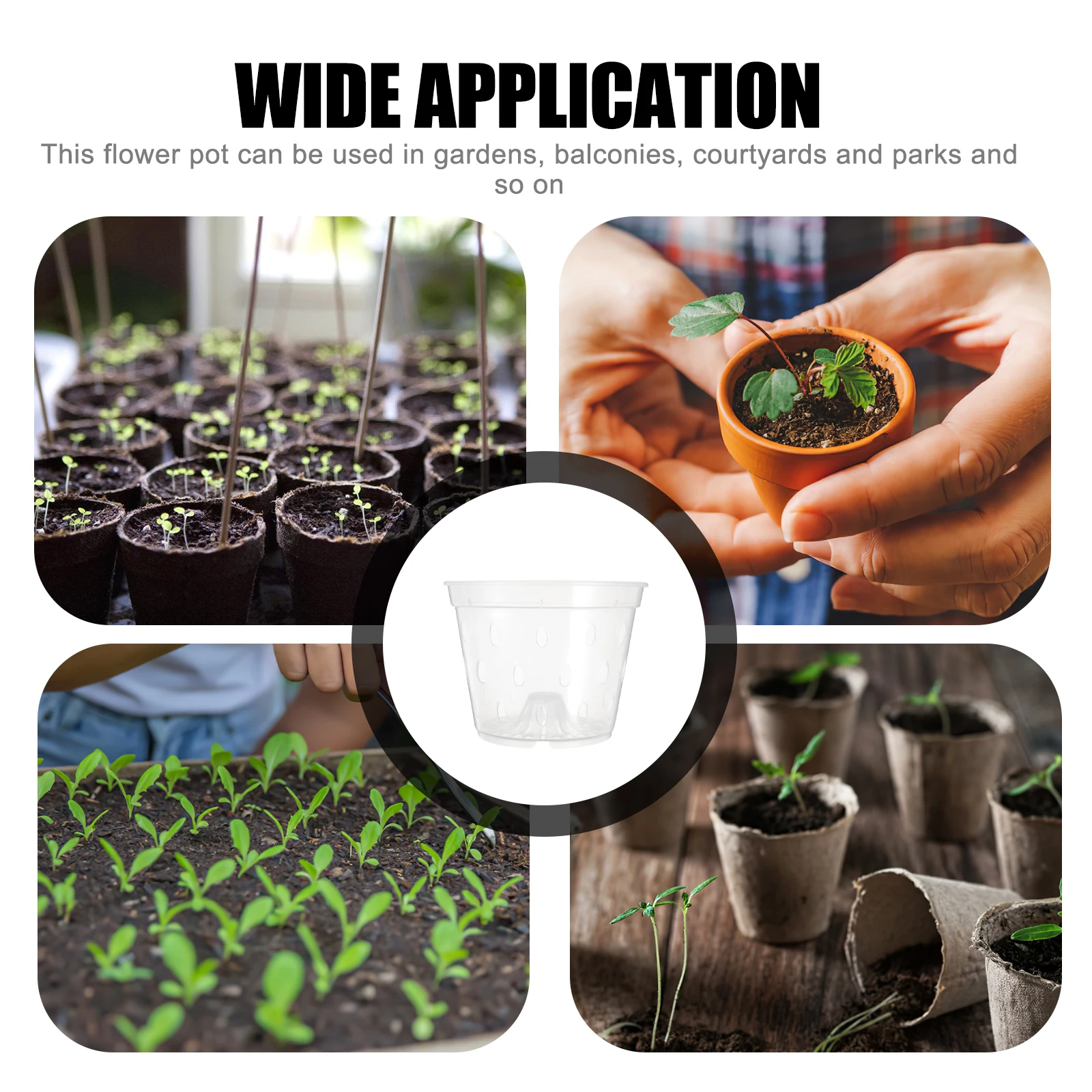 

Control Root Net Pot For Orchids Plastic Planters With Drainage Holes Indoor Outdoor Garden Flowerpots Nursery Pots