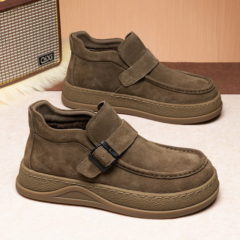 

2025 Winter Warm Boots - Women's Snow Boots, Men's Short Boots, Low Leather boots Warm Platform Shoes