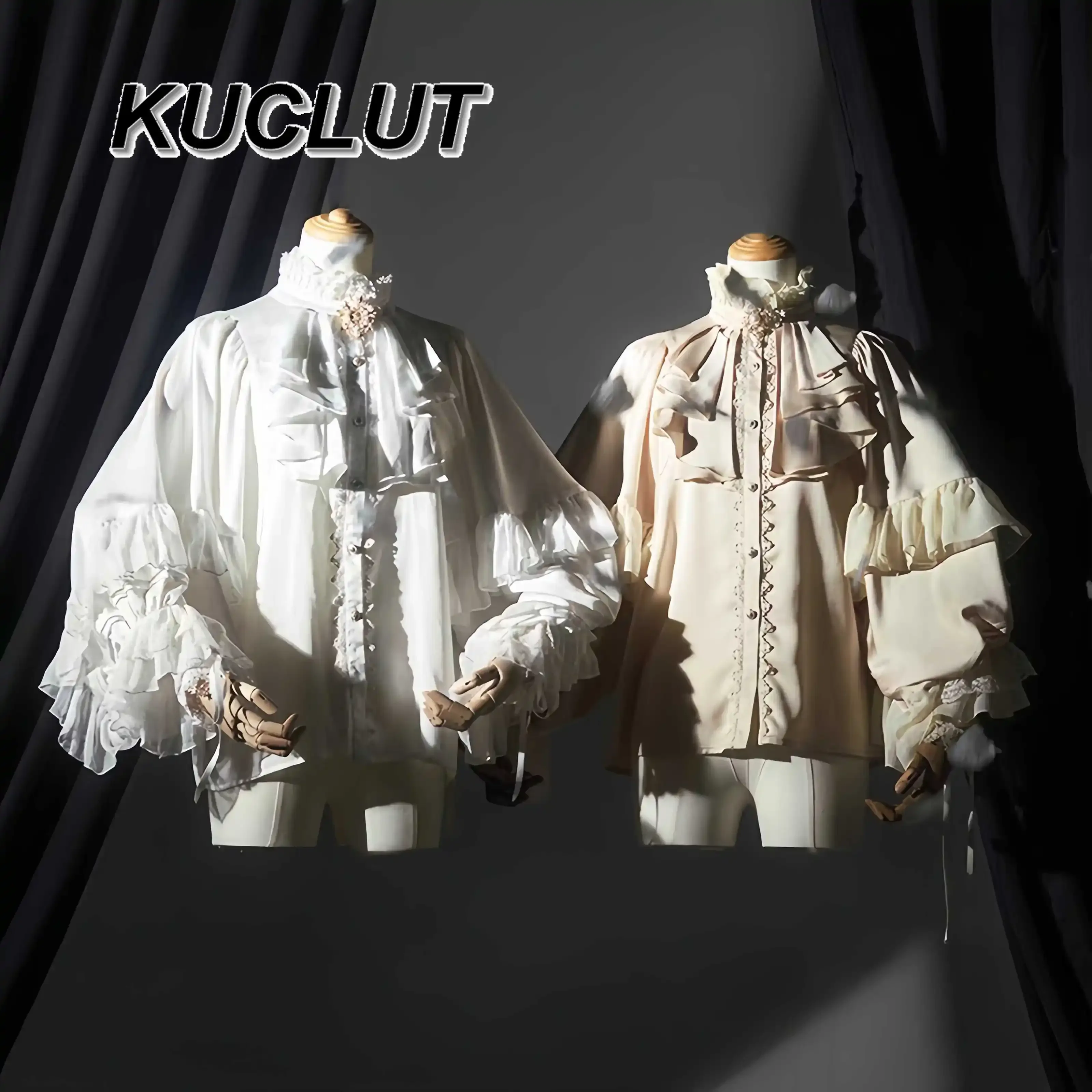 2025 Spring New Dark Lolita Shirt Simple Long Sleeve Loose Casual Shirts Punk Goth Style Y2k Blouse Women's Tops Fashion