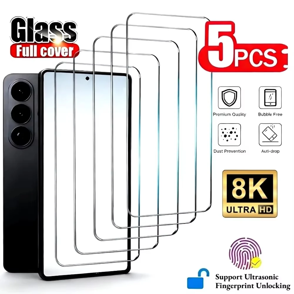 1-5Pcs Unlock Screen Protectors For Samsung Galaxy S26 Ultra S25 S24 S23 S22 Ultra Plus S25 Edge 5G HD Tempered Glass