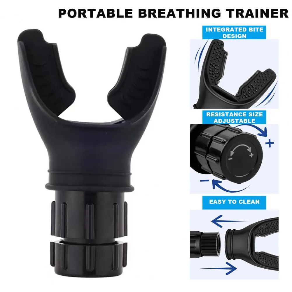 Portable Trainer Adjustable Resistance Trainer Enhance Lung Capacity Oral Muscles with Adjustable Resistance Trainer for Men