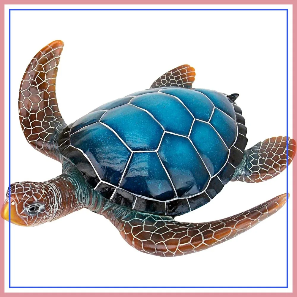 

Large Blue Sea Turtle Statue for Garden Decor