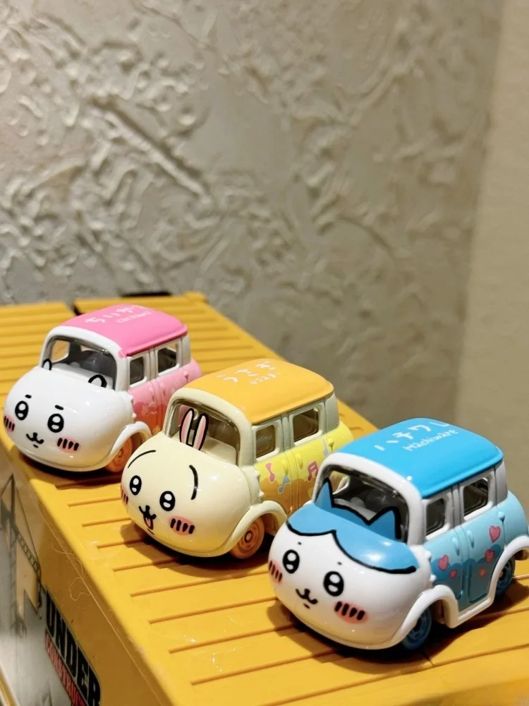 1/64 kawayi Chiikawa Hachiware Usagi ألعاب مصنوعة من خليط معدني سيارة لعبة سيارة دييكاست نموذج معدني هدية للأطفال