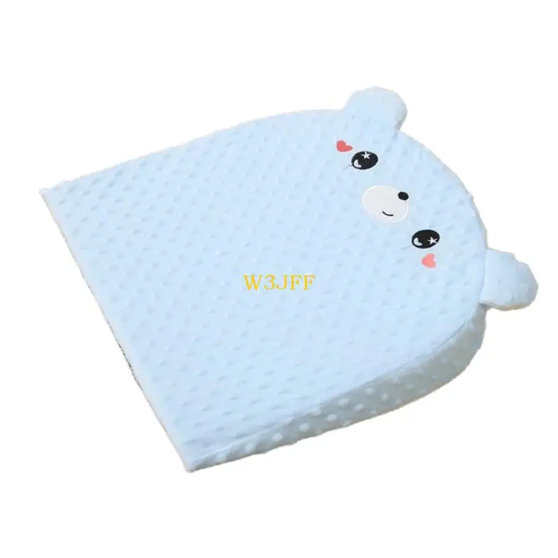 W3JF Wеdgе Incline Pillow Cartoon Pattern Ergonomic Nursing Pillow Breathable