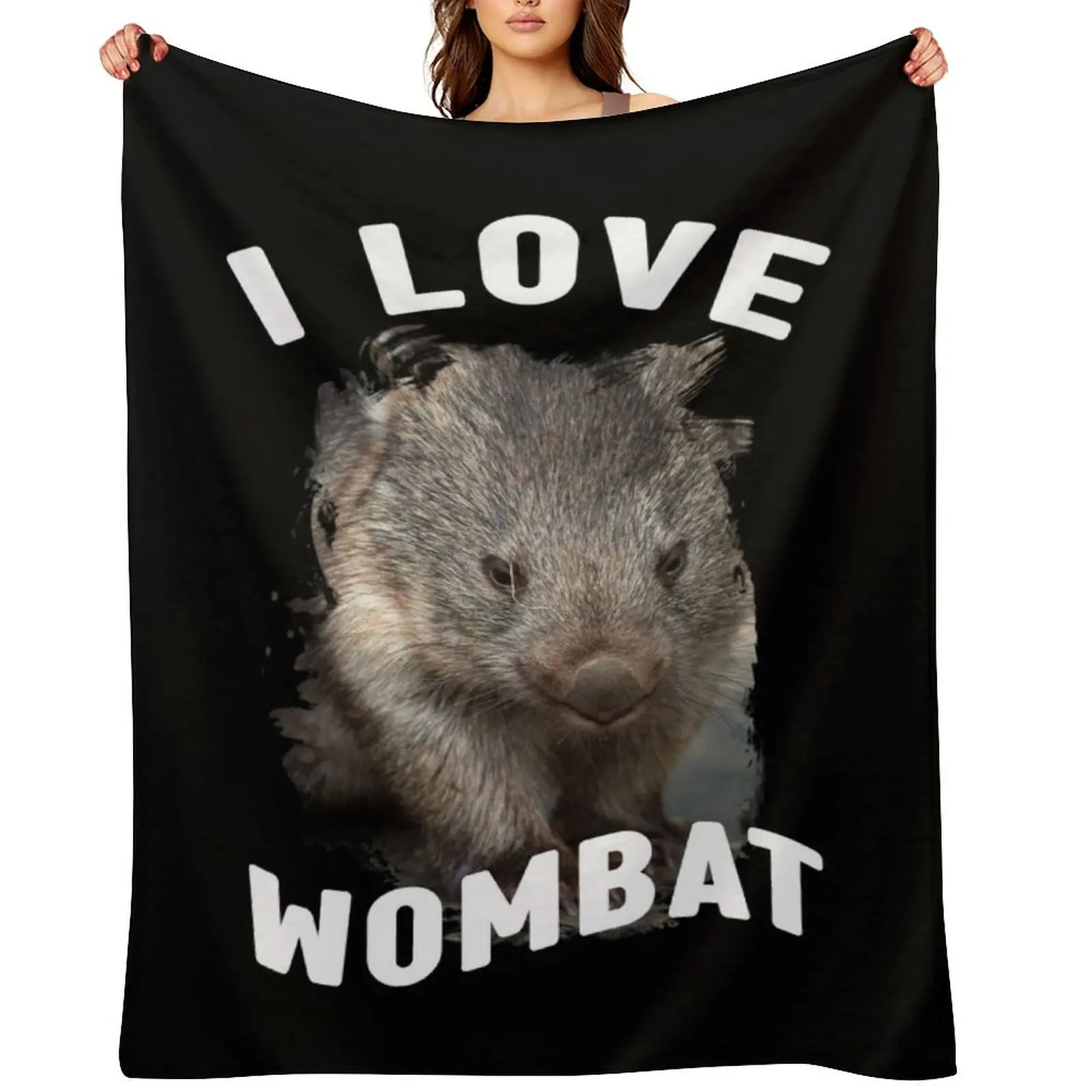 

Australian Wombat Cute Wombat Baby Wombat Throw Blanket Hair Retros Fashion Sofas sofa bed Blankets