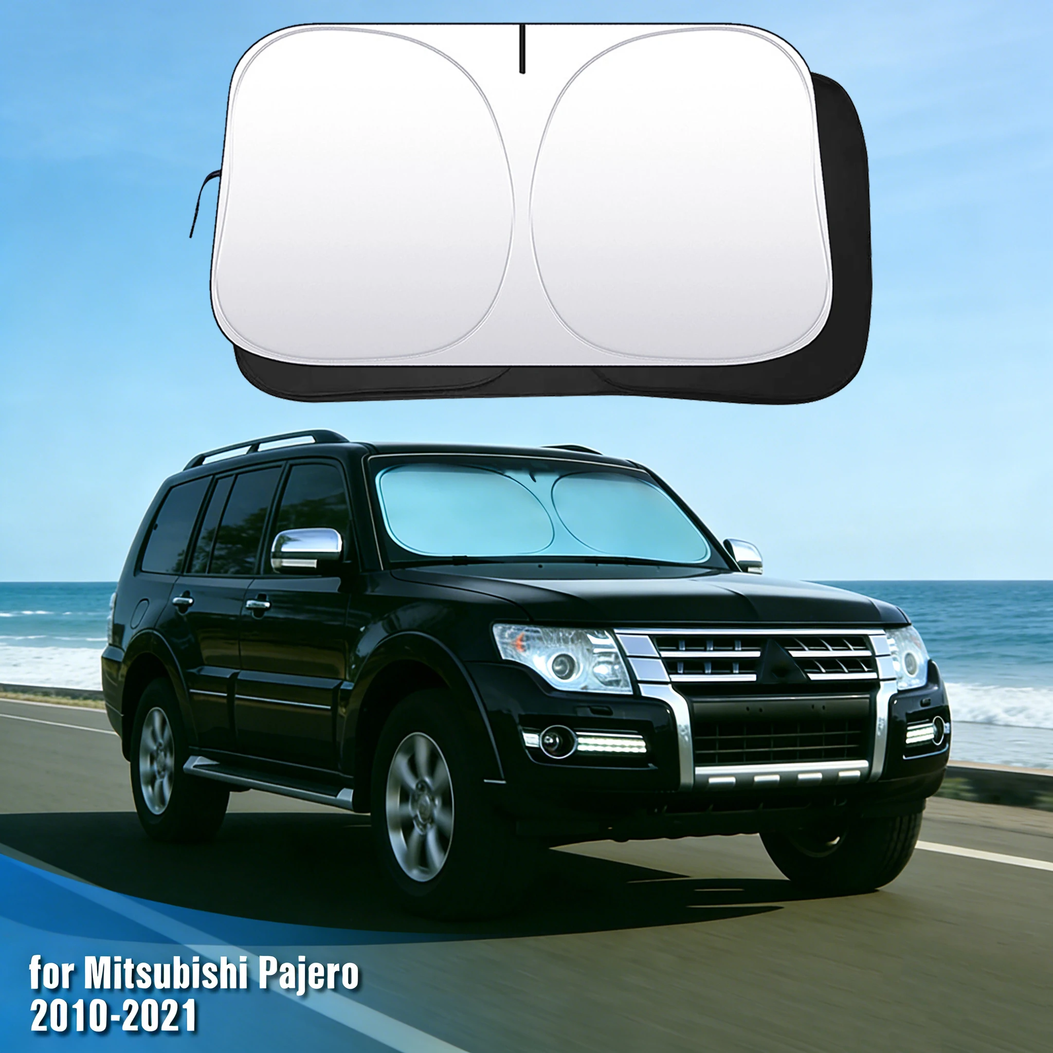 

For Mitsubishi Pajero 2010-2021 Windshield Sun Shade Sunshade Foldable Window Sun Visor Protector Blocks UV Rays Car Accessories