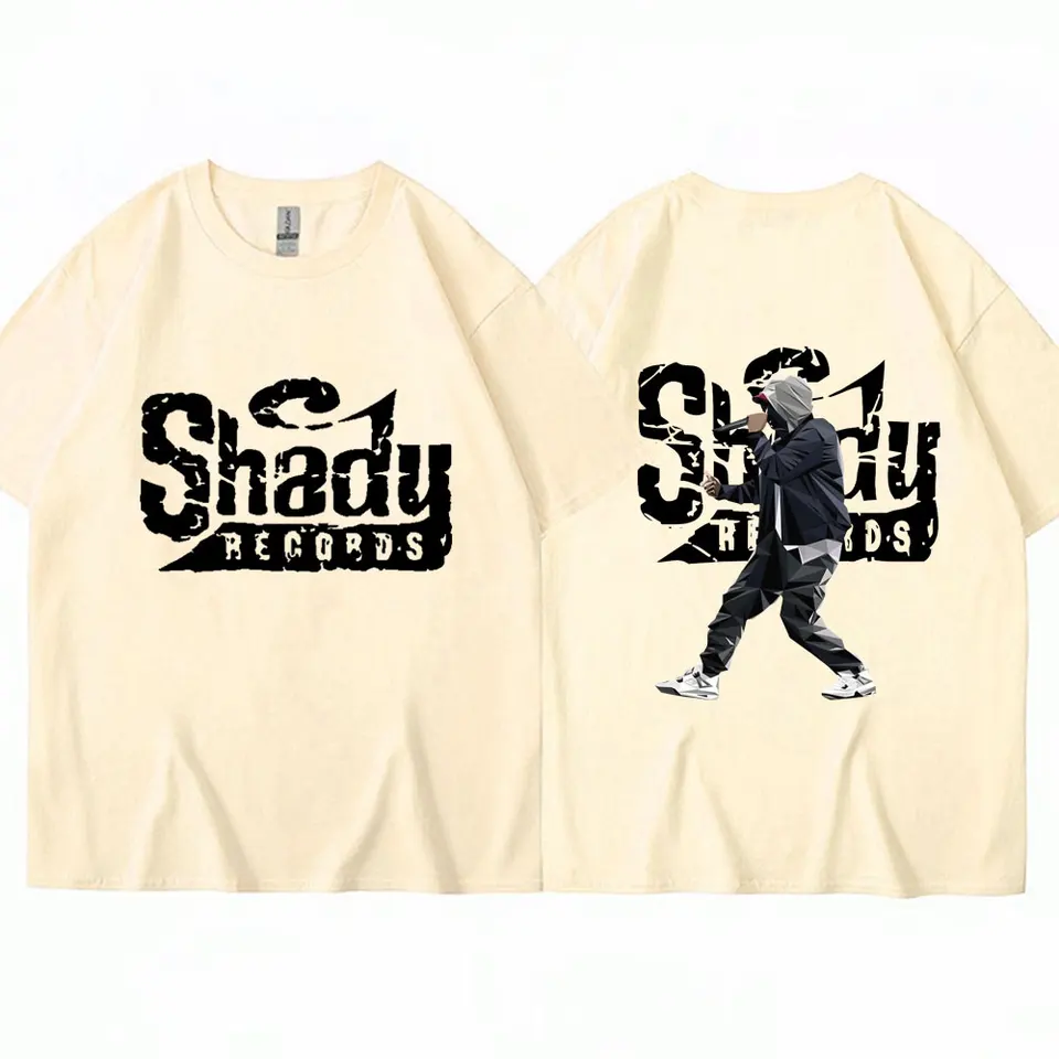 Rapper Eminem Slim Shady Music Rap Print T Shirt Men's Hip Hop