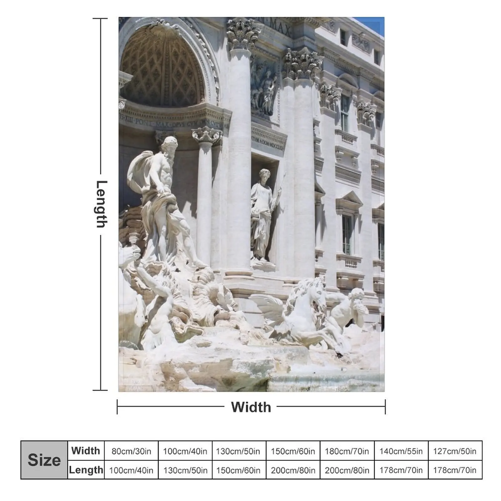 Trevi Fountain Throw Blanket funny gift Cute Luxury Throw Blankets