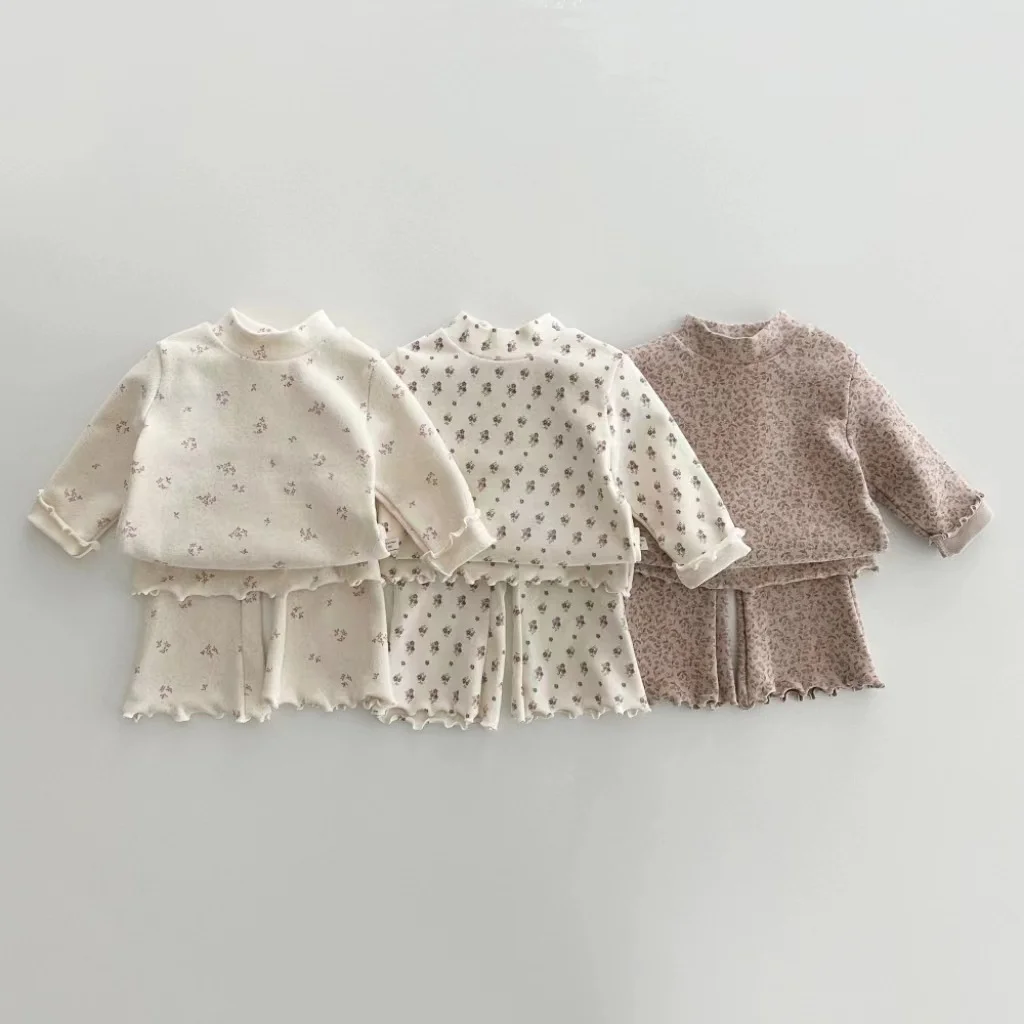 

Girls Print Turtleneck T-Shirt Autumn Winter Fashion soft Long-Sleeve Basic Girls Top Infant Warm Casual T-shirt Kids Clothes