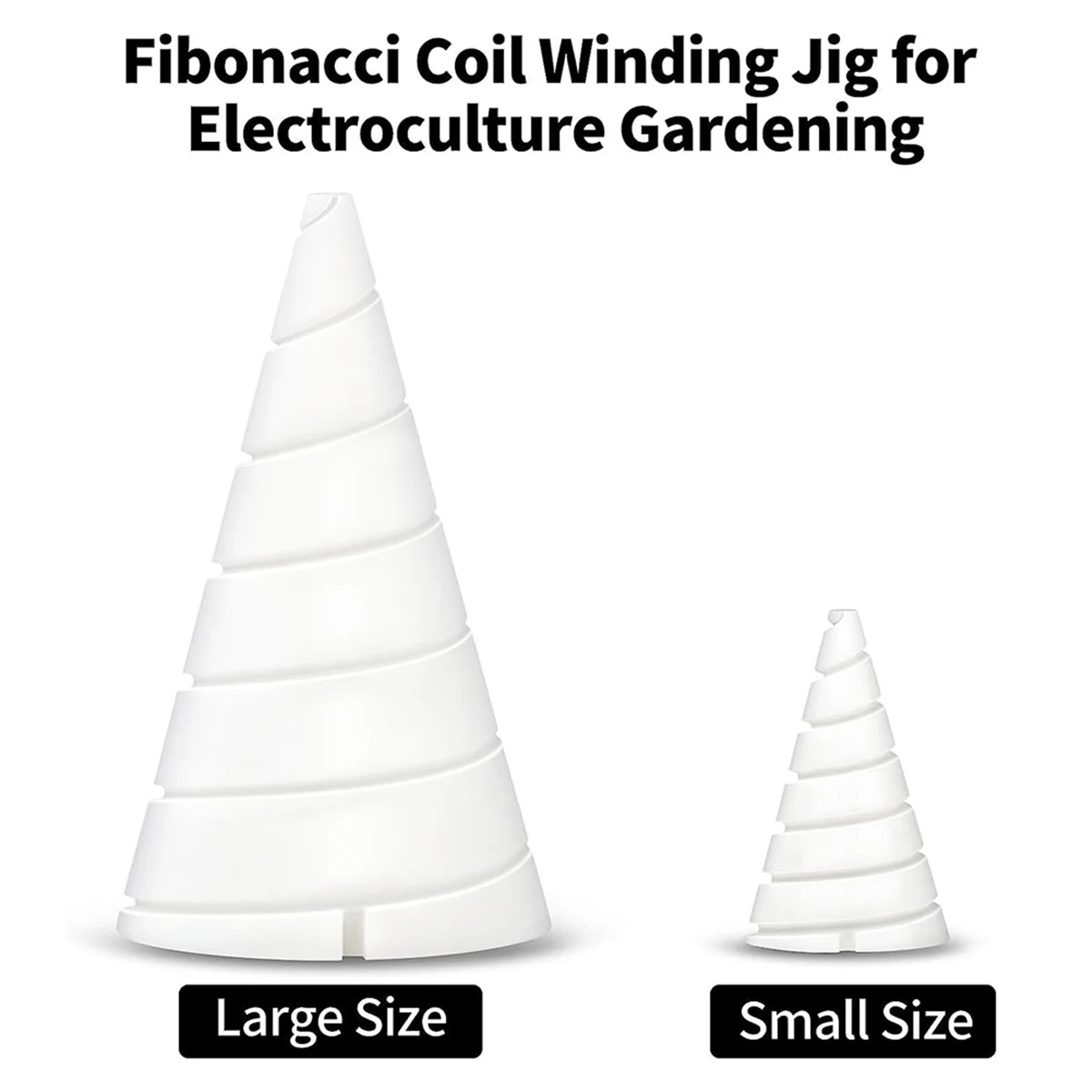 Alambre de cobre puro, con bobina de fibonreci, plantilla de bobinado para electrocultivo, jardinería para cultivo de jardín, 8,2 pies/2,5 M