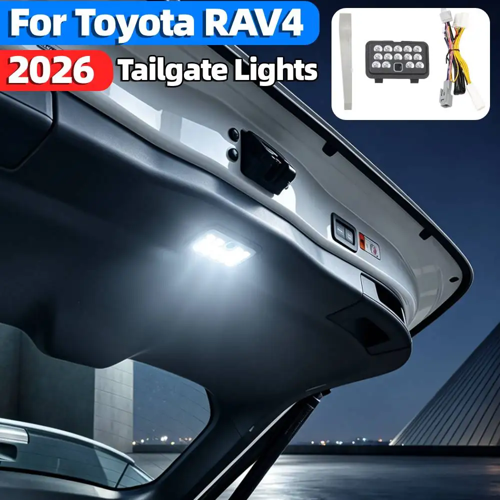 Car Tailgate Light High Brightness Trunk Roof Lamp Decoration Ambient Lighting Auto Interior Accessories for Toyota RAV4 2026