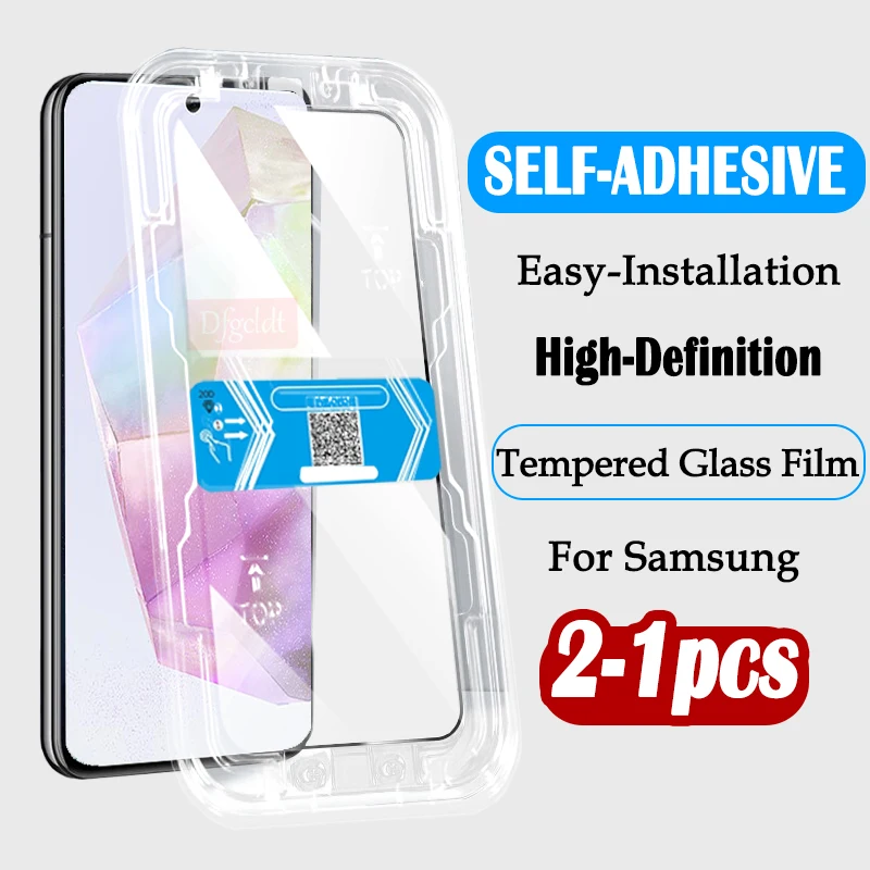 

3D One-key Lnstallation Clear Glass For Samsung Galaxy A55 A35 A25 A54 A34 A24 A73 A53 A33 A23 A72 A52S A52 A51 Screen Protector