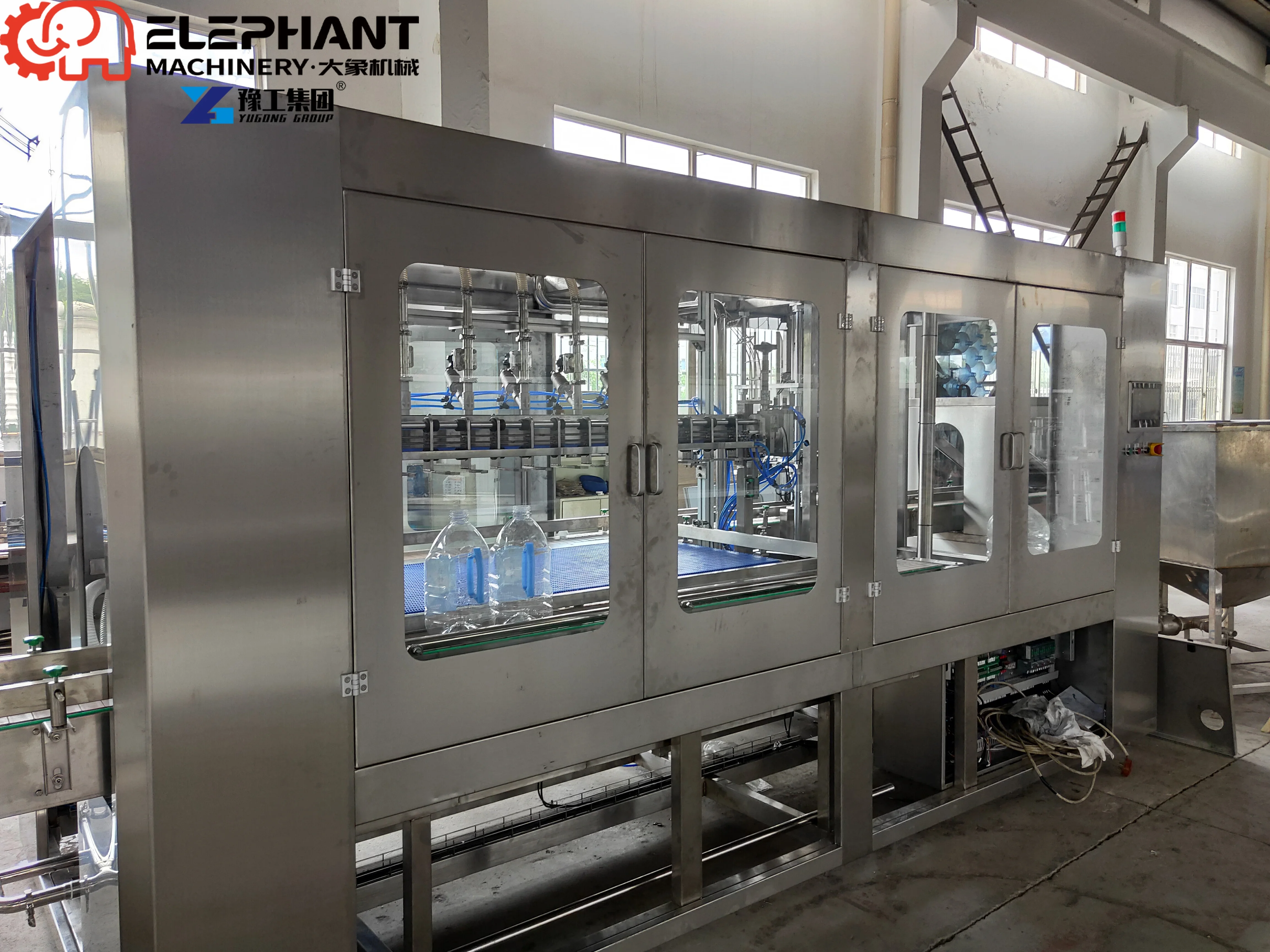 Full Automatic Liquid Filling Production Line Water Juice Milk Vinegar Filling Capping Packing Complete Line