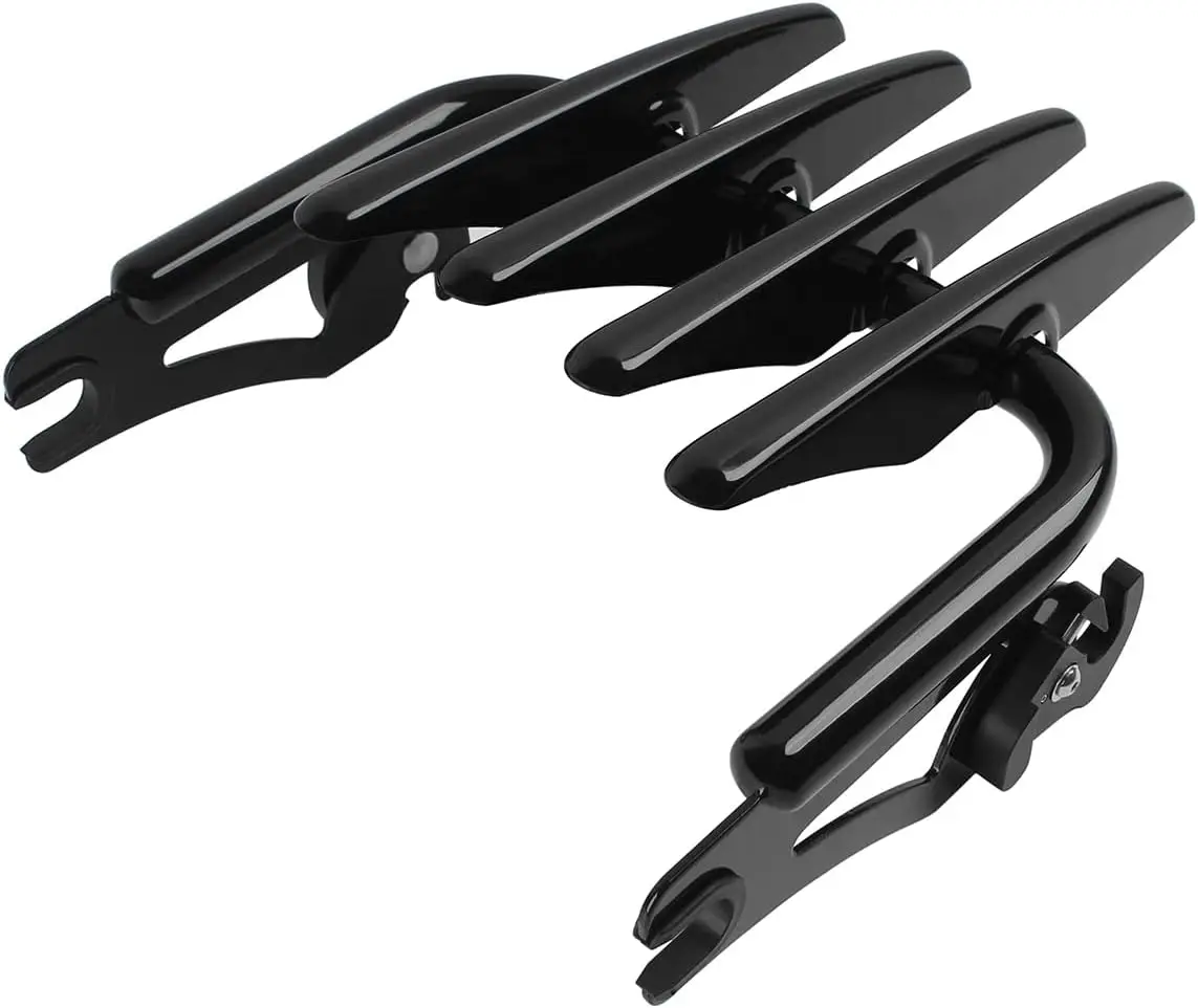 

Черный съемный багажник Stealth для мотоциклов Harley Touring Electra Road Street Glide CVO Road King FLTR 2009-2024