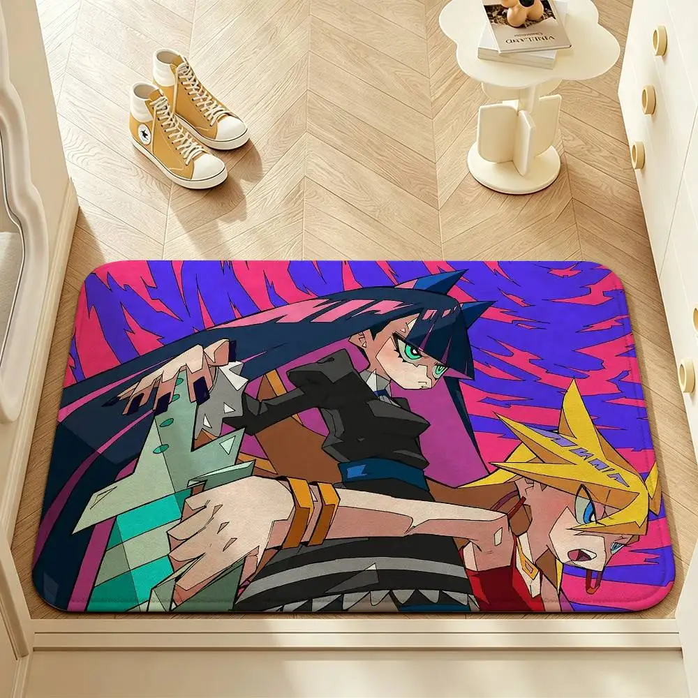 Cute P-Panty and S-Stocking Short Plush Rug Carpet mat Machine Washable Soft Comfortable Anti‑Slip Floor Mat Home Decor