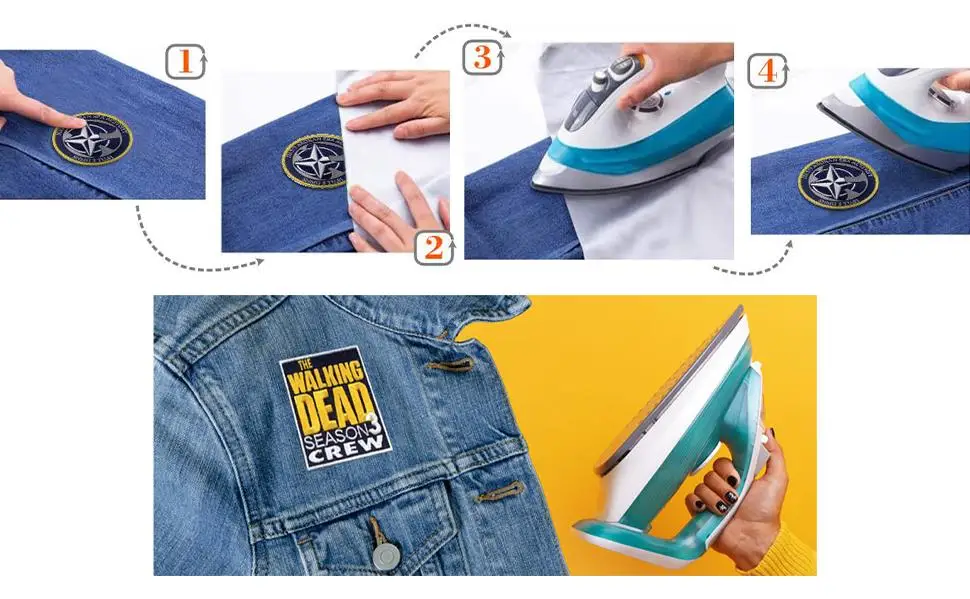 Custom Embroidered Patches for Clothes Personalized Patch Embroidery Name Patch Logo for Clothes Jacket DIY Iron on Patch
