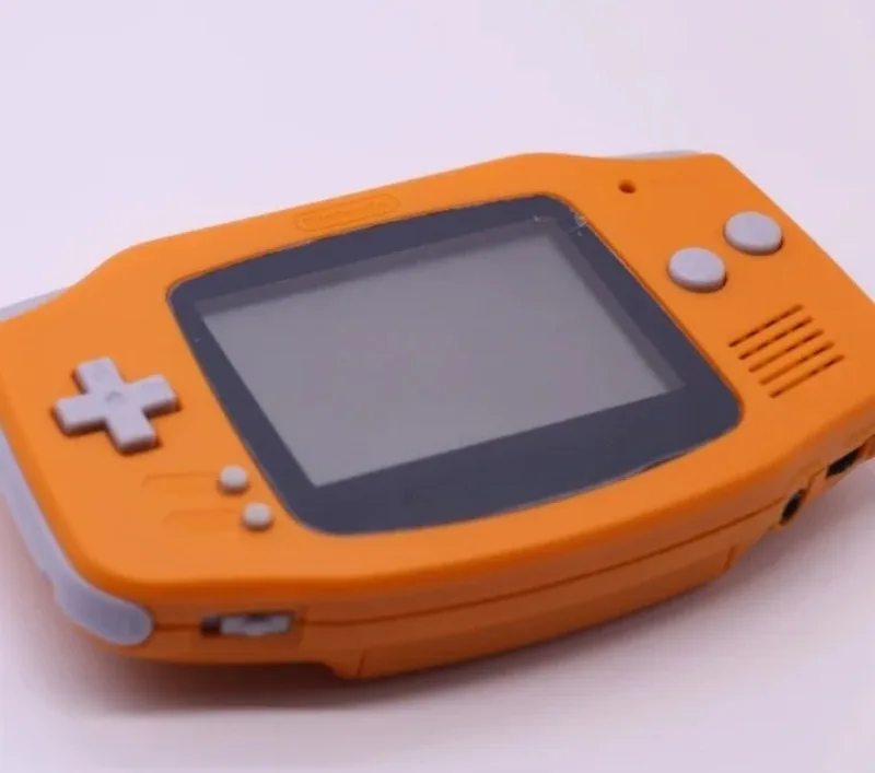 Consola Portátil Game Boy Premium GBA Personalizada Transparente Azul con Pantalla LCD Original Versión Japonesa