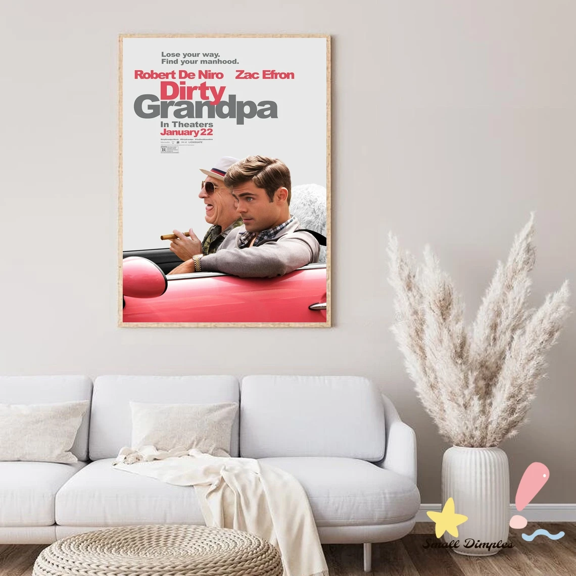 Dirty Grandpa Movie Poster Canvas Art Print Home Decoration Wall Painting ( No Frame )