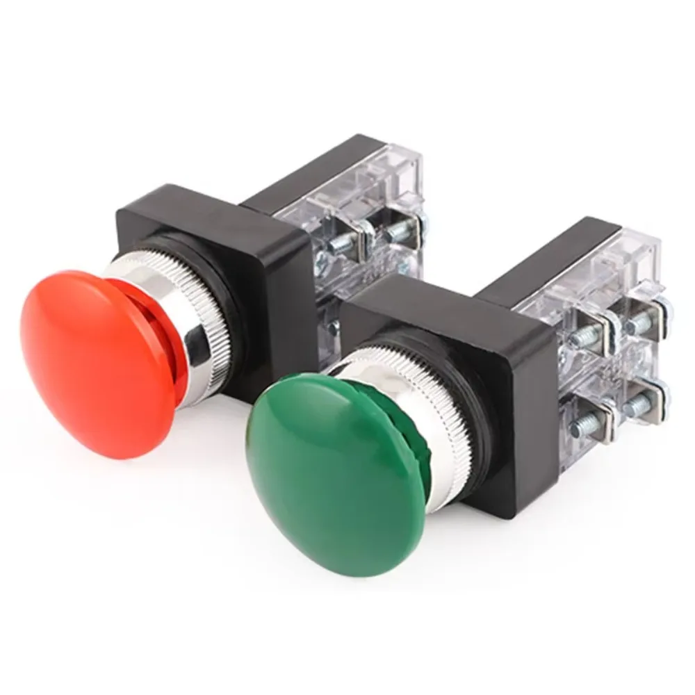 

Botón cabeza seta TBM-30 mb-30 botón control rojo ver apertura l interruptor 25mm