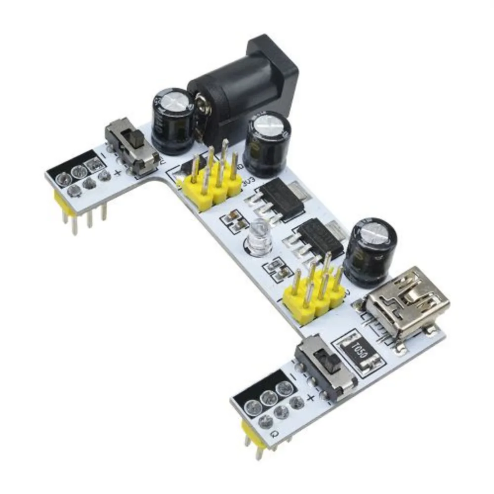 DC 3,3 V 5V Micro Mini USB MB102 módulo de placa de pruebas de 2 canales MB102 módulo de alimentación de placa de pruebas MB-102 placa de pan sin soldadura