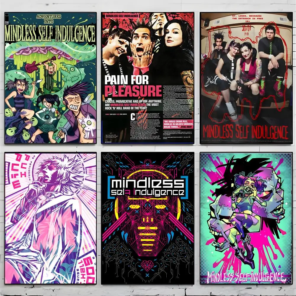 industrial rock M-Mindless Self Indulgence Poster Premium Decor Art & Gift for Household Lounge Home Ornaments