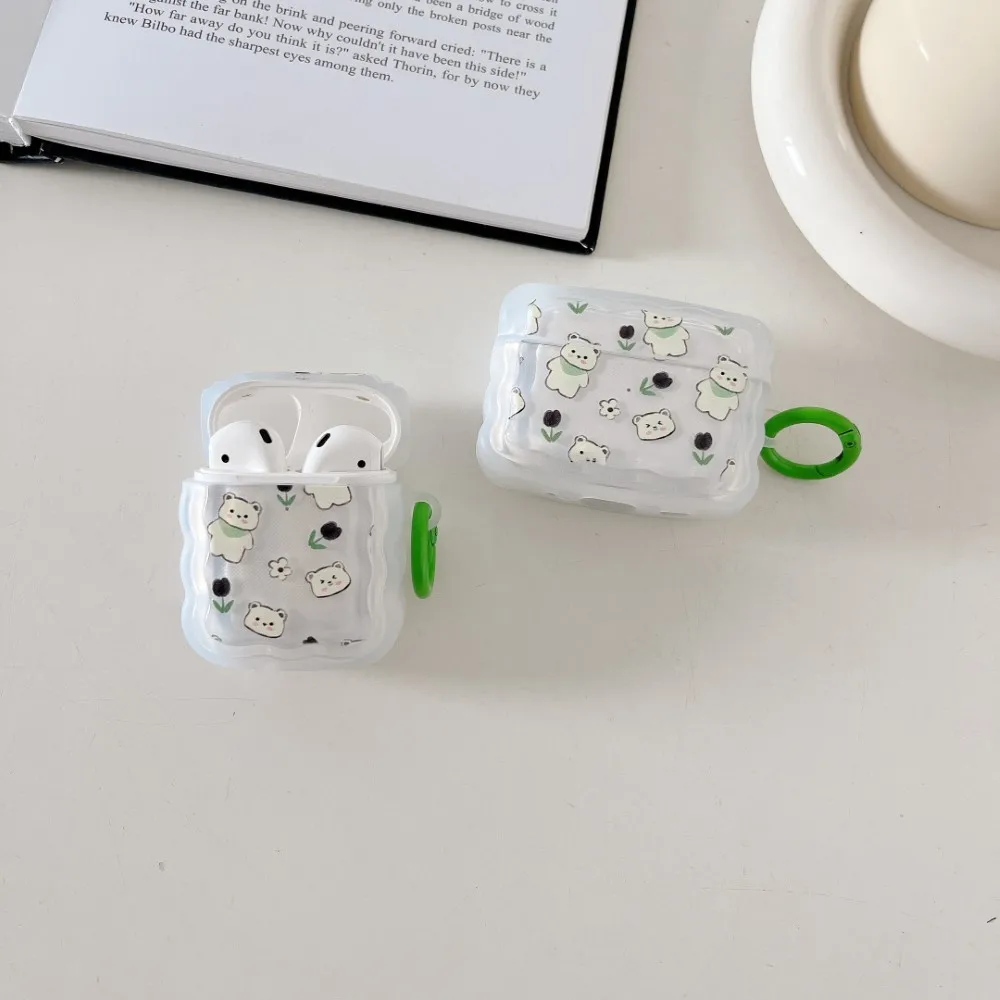 Case for Apple AirPods 1 2 Pro 3rd Generation Case Cute Animal with Ring Fundas Earpods Silicone Cover for AirPods Pro 2 Case