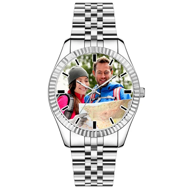 صورة مخصصة شعار ساعة للجنسين الرجال النساء ساعة كوارتز صورة الطباعة DIY ساعة الإبداعية rlx ساعة هدية فريدة لعشاق #5