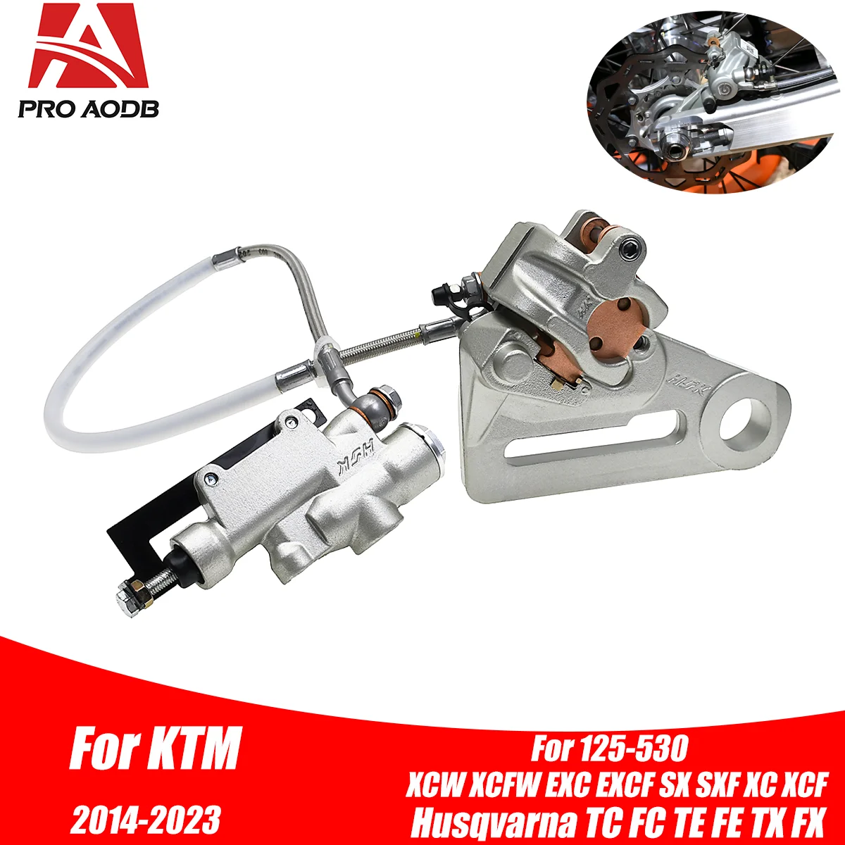 Motorcycle 25mm Rear Axle Rear Brake Caliper For KTM SX SX-F XC XC-F EXC EXC-F 125 150 250 300 350 450 Husqvarna FC FS TC Enduro