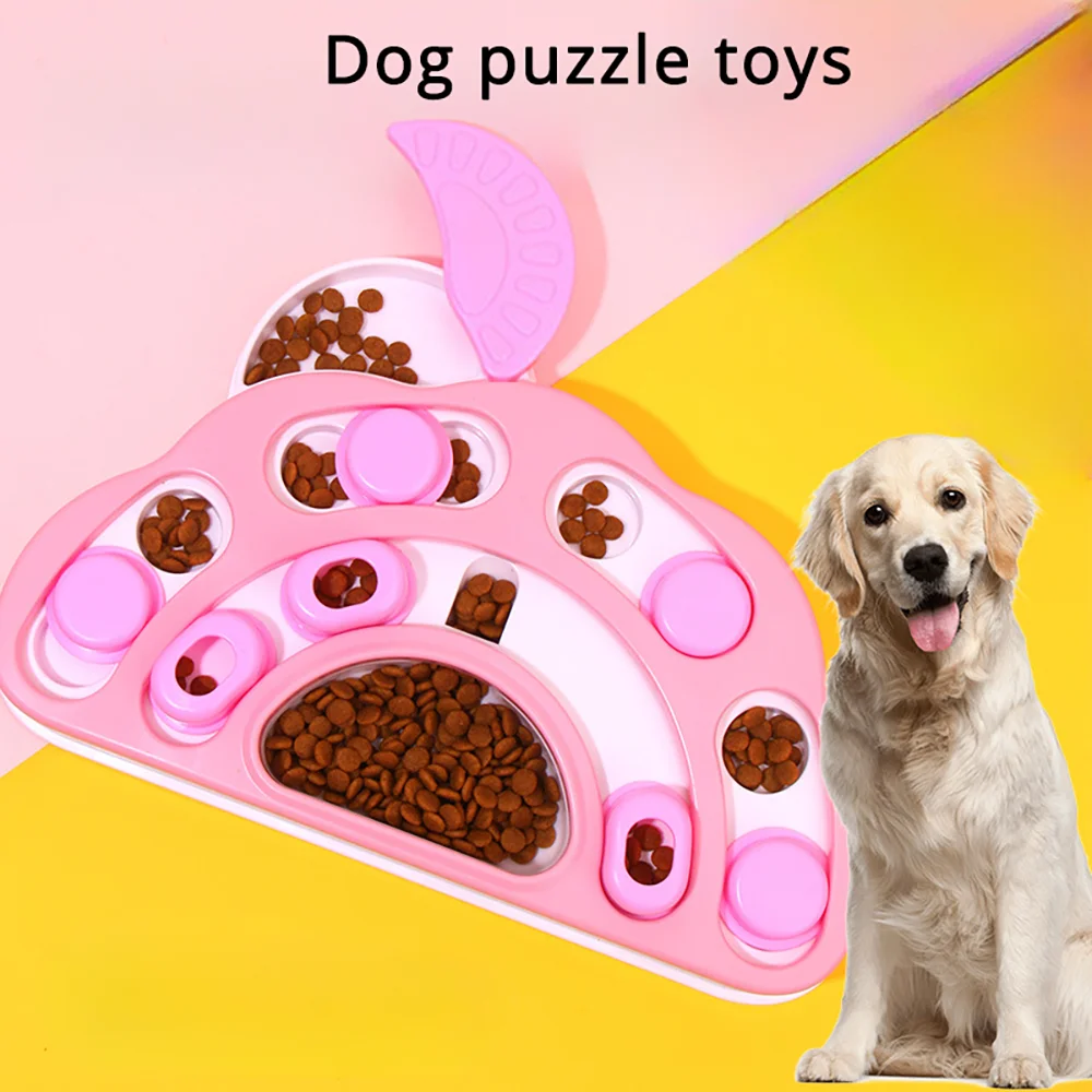 

Интерактивная развивающая игрушка-головоломка для собак и кошек: миска-медленная кормушка с нескользящим дном, диспенсер для корма, тренировочная игра для питомцев