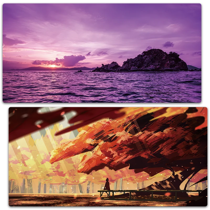 Beautiful natural scenery Afterglow Sunset XXL Computer Laptop Mousepad Desk Mat Locking Edge Mouse Mat