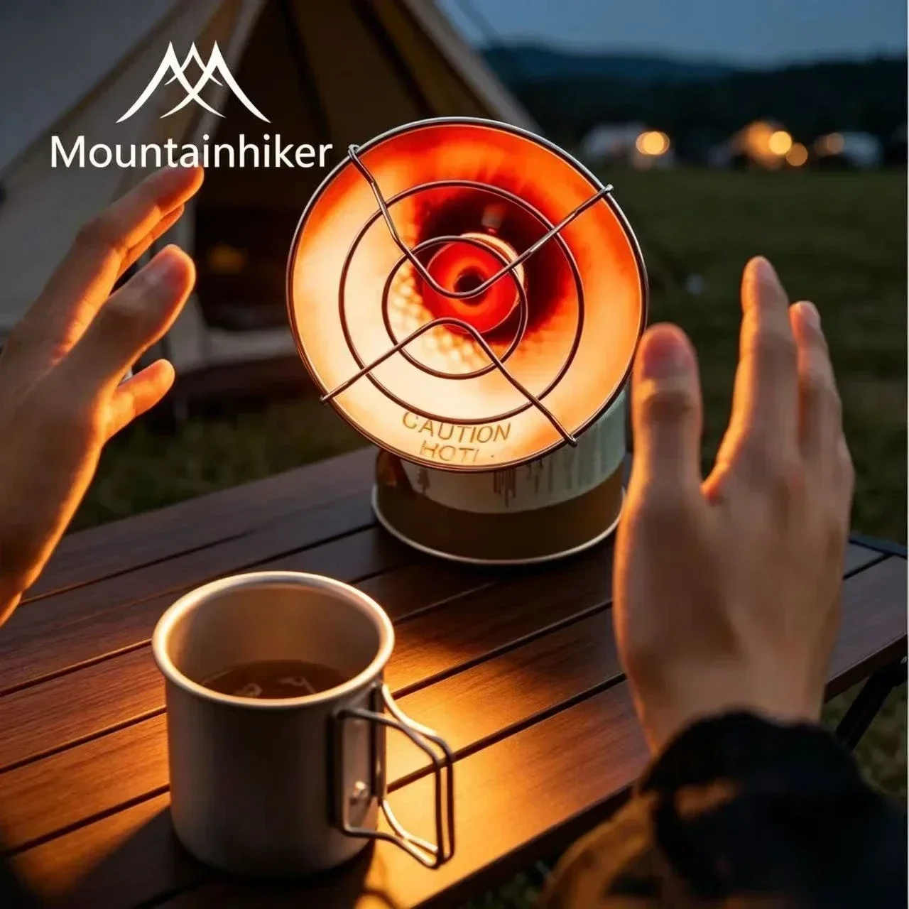 MOUNTAINHIKER Outdoor Camping Mini Portable Gas Heater Stove for Ice Fishing Winter Hiking